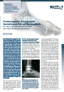 Funktionsgewinn durch gezielte Versteifung an Fuß und Sprunggelenk